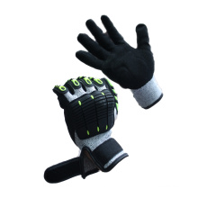 NMSAFETY guantes de alto impacto resistentes a cortes mecánicos grises y negros